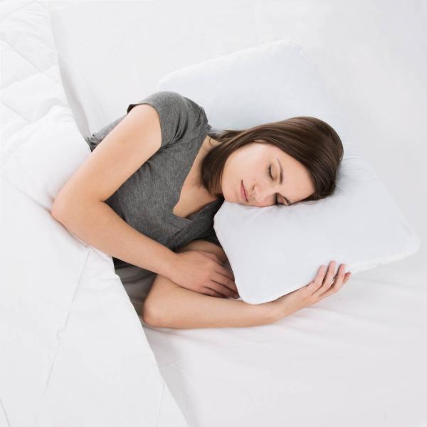 Z Gel Memory Foam L-Shape Pillow for Side Sleeping Comfort 