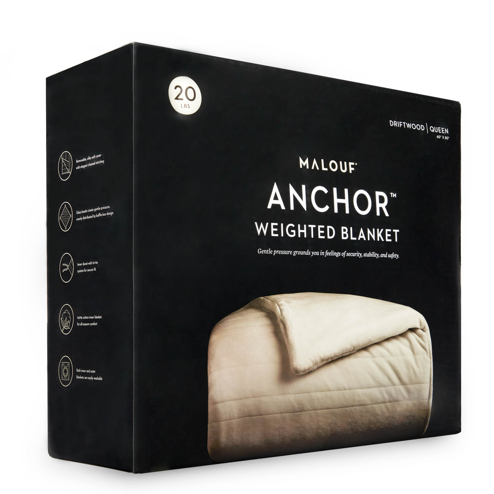 Anchor Weighted Blanket By Malouf | The Back Store | sleep well. we've