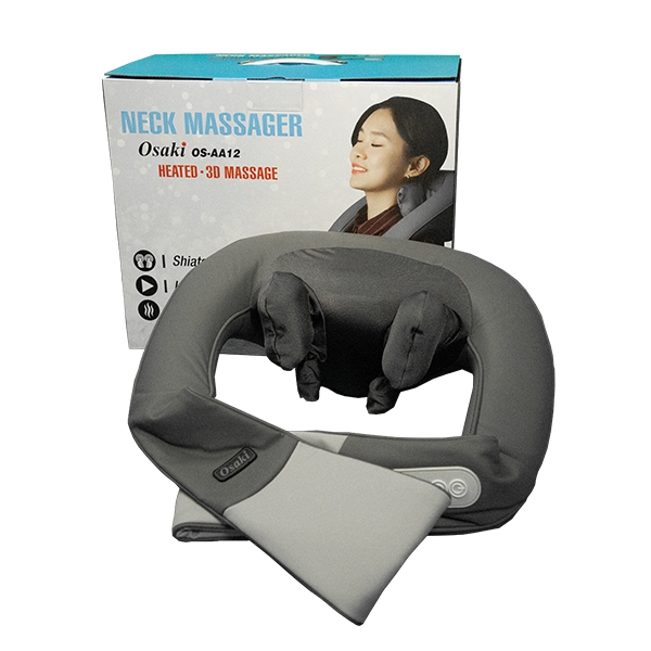 OS-AA12 Shiatsu Neck Massager Detail With Package