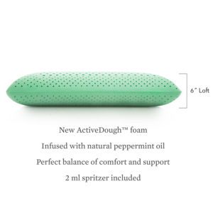 Z Zoned ActiveDough Peppermint Aromatherapy Pillow Height