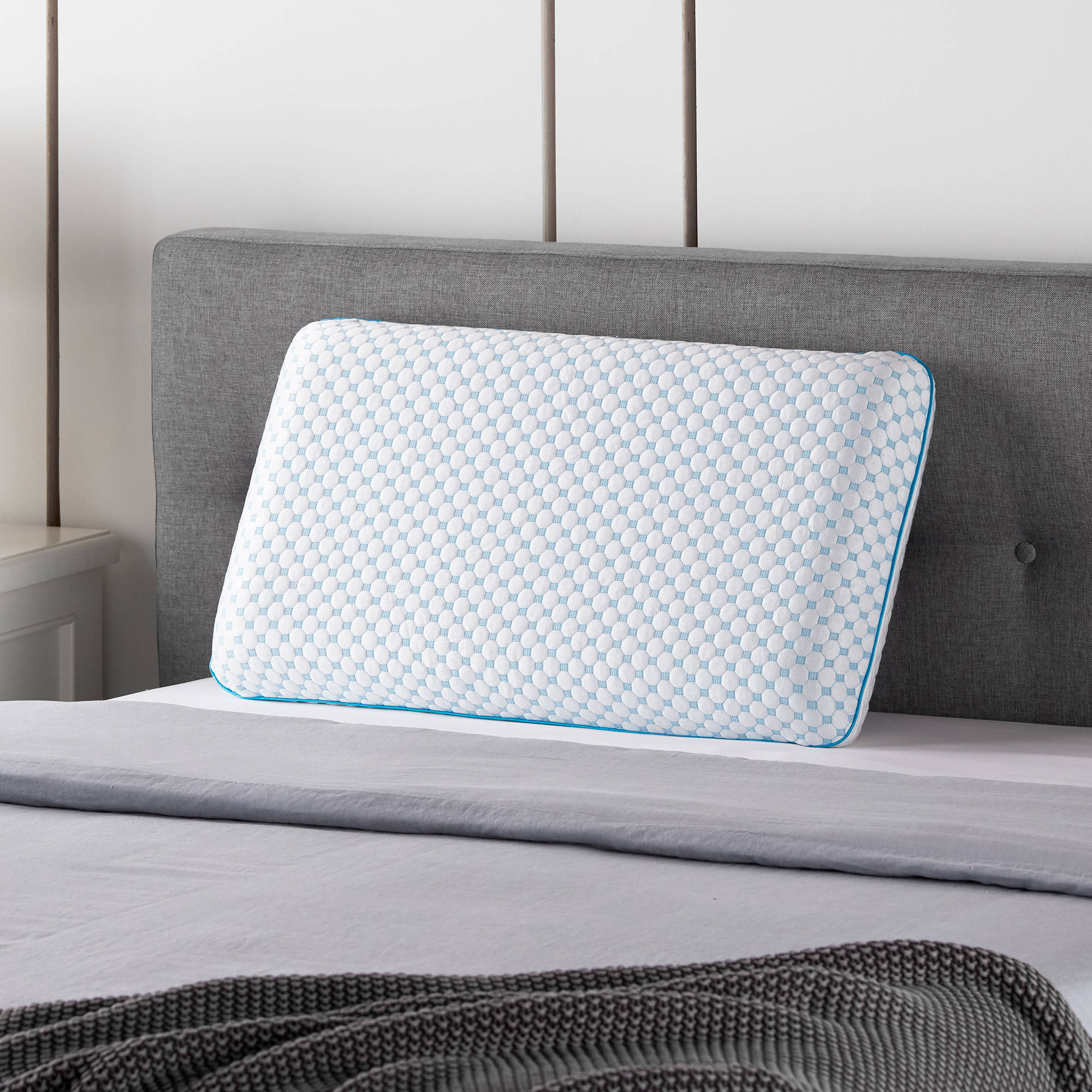 Gel Memory Foam Reversible Cooling Pillow By Weekender | Free Shipping