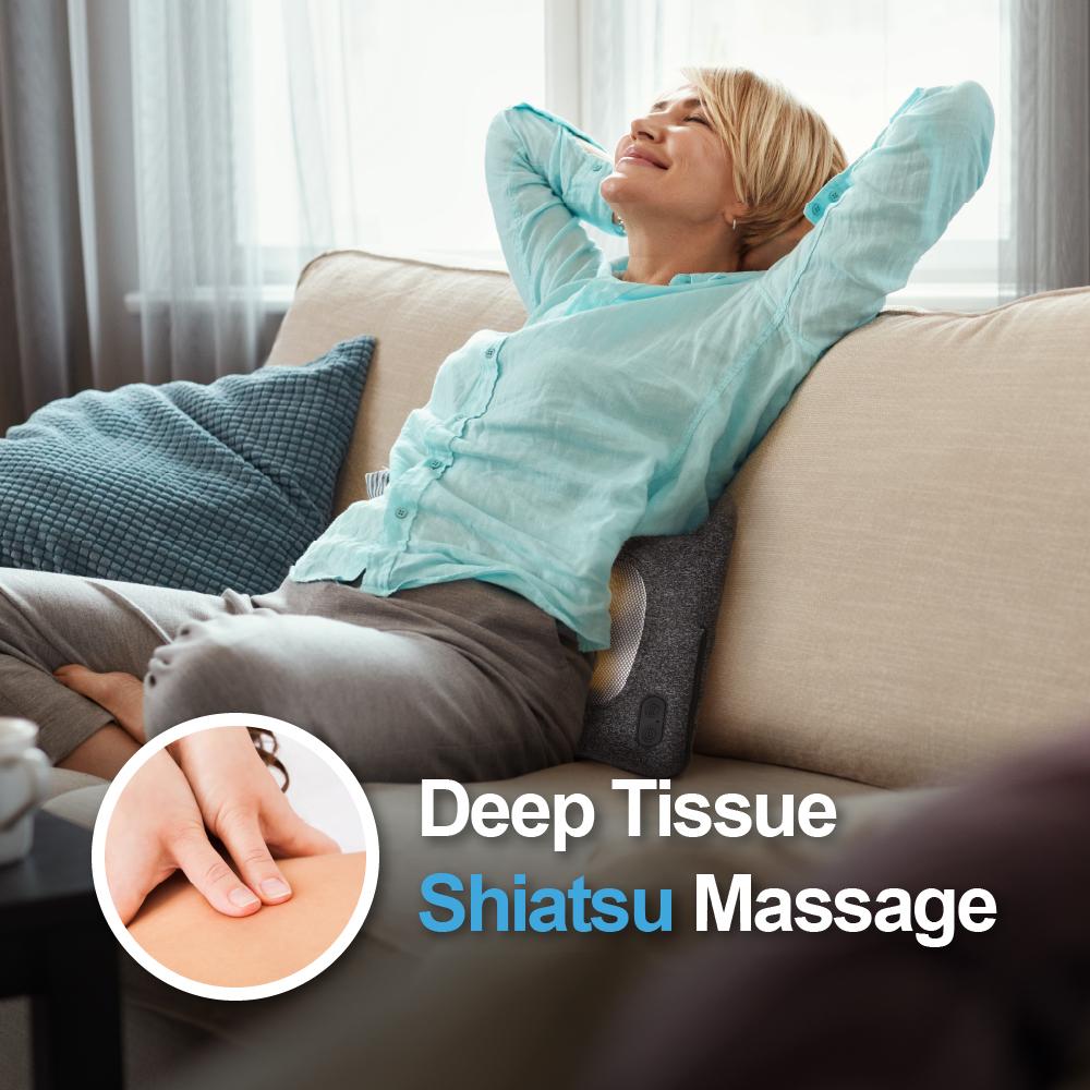 AmaMedic Shiatsu Massage Cushion Gray AM-61 - Best Buy